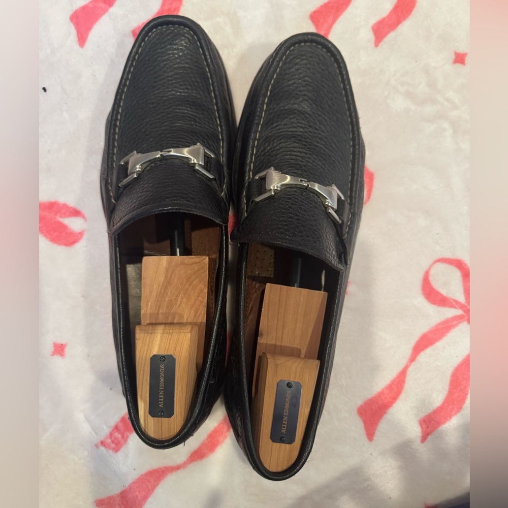 Black Leather Men's Loafers